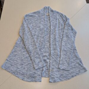 LOFT Light Blue Marled Cardigan